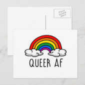 QUEER AF POSTKARTE (Vorne/Hinten)