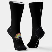 Queer AF Rainbow Gay Lesbian Trans Bisexual LGBTQ Socken (Gewinkelt)