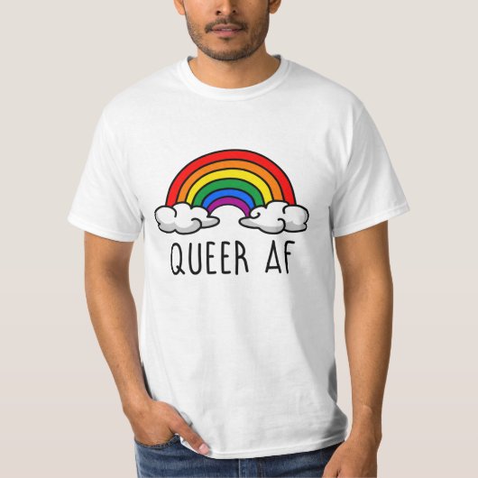 QUEER AF T-Shirt (Vorderseite)