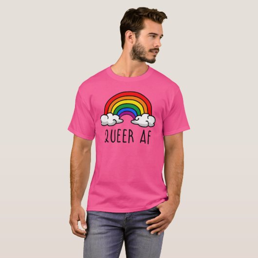 QUEER AF T-Shirt (Vorne ganz)