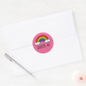 QUEER AF-T - Shirt Runder Aufkleber (Umschlag)