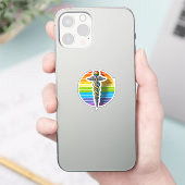 Queer Asclepius Aufkleber (Telefon)