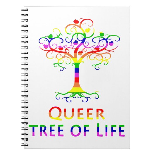 Queer Baum des Lebens Zazzle.png Notizblock (Vorderseite)