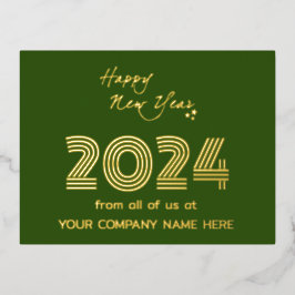 Queer Code für moderne Unternehmen - Grün Folien Feiertagspostkarte