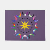 Queer Crescent Pride Moons Fußmatte (Vorderseite)
