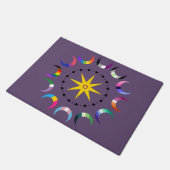 Queer Crescent Pride Moons Fußmatte (Schrägansicht)