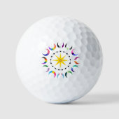 Queer Crescent Pride Moons Golfball (Vorderseite)