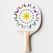 Queer Crescent Pride Moons Tischtennis Schläger (Rückseite)