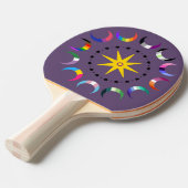 Queer Crescent Pride Moons Tischtennis Schläger (Vorderseite)