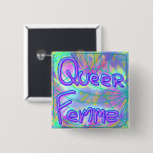 Queer Femme Knopf Button (Vorne & Hinten)