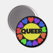 Queer Gay Pride Magnet (Vorderseite/Rückseite)