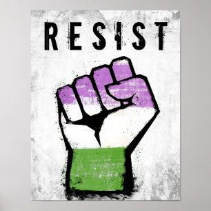 Queer / Genderqueer Pride Faust Poster