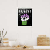 Queer / Genderqueer Stolzfaust Poster (Küche)