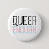 Queer genug Knopf Transportes Button (Vorderseite)