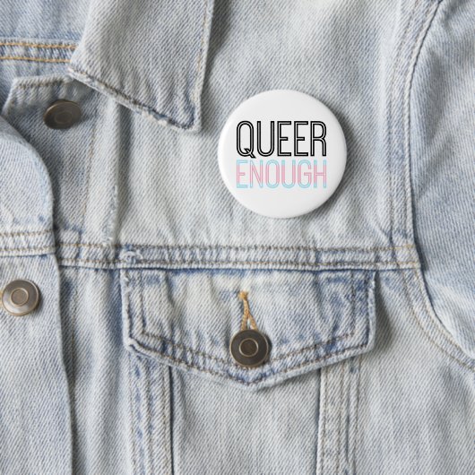 Queer genug Knopf Transportes Button (Beispiel)