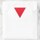 Queer Lederstolz Ovaler Aufkleber (Tasche)