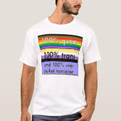 Queer, nonbinary Transport und über cishet Unsinn T-Shirt (Vorderseite)
