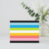 Queer-Pride-Flagge Postkarte (Stehend Vorderseite)
