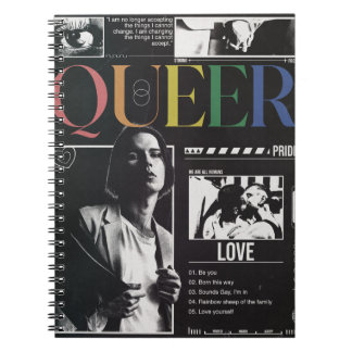 Queer Pride LGBTQ+ Moderne Brutalismus Notizblock