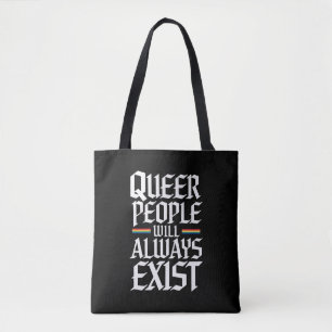 Queer Pride Stolz Queere Menschen werden immer exi Tasche