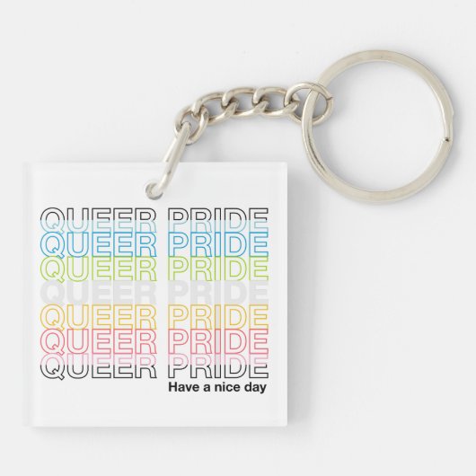 Queer Prix Acryl Schlüsselanhänger (Rückseite)