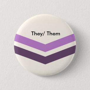 Queer Pronomen-Knopf sie sie Button
