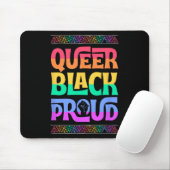 Queer Schwarz Stolz Juneteenth Gay Pride Blm Fäust Mousepad (Mit Mouse)