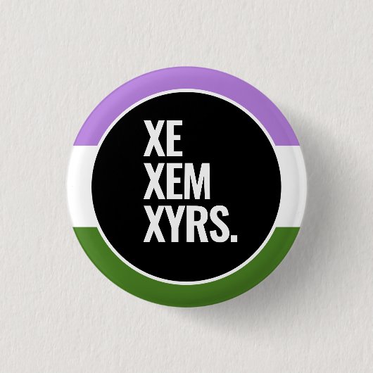 Queer Stolz Button (Vorderseite)