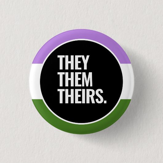 Queer Stolz Button (Vorderseite)