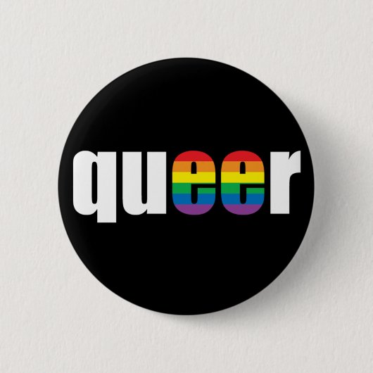 Queer Stolz Button (Vorderseite)