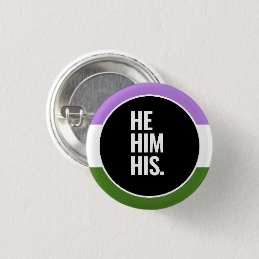 Queer Stolz Button (Vorne & Hinten)