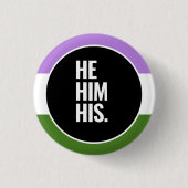 Queer Stolz Button (Vorderseite)