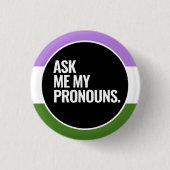 Queer Stolz Button (Vorderseite)