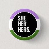 Queer Stolz Button (Vorderseite)