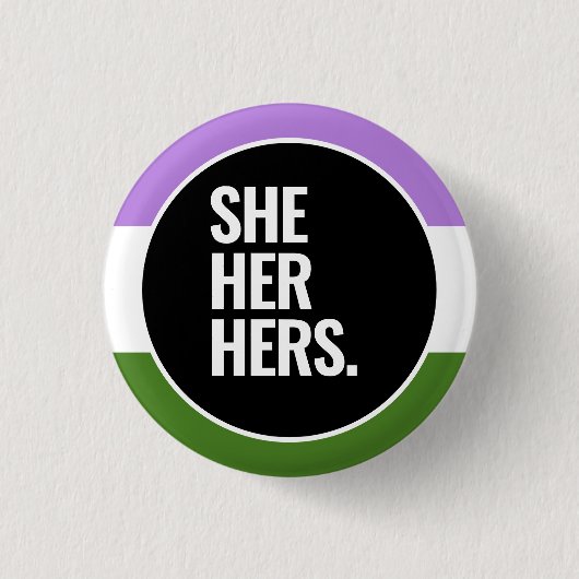 Queer Stolz Button (Vorderseite)