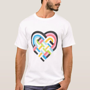 Queer Stolz-Fahne für Woven Heart - Tropisch T-Shirt