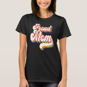 Queer Stolz Mama Rainbow Lgbtq Color Gra T-Shirt