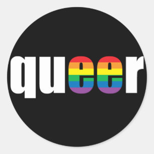 Queer Stolz Runder Aufkleber