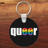 Queer Stolz Schlüsselanhänger (Vorderseite)