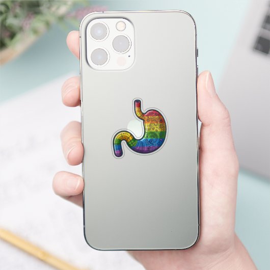 Queer Stomach Aufkleber (Telefon)