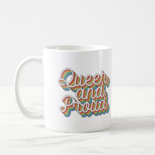QUEER UND STOLZ RETRO-ÄSTHETIK '70 KAFFEETASSE