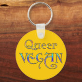 Queer Veganer Schlüsselanhänger (Vorderseite)