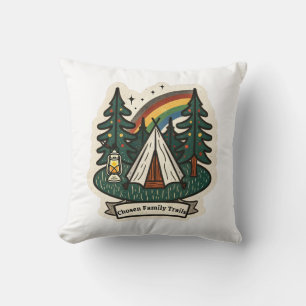 Queere Familien-Camping – LGBTQ Stolz Outdoor Kissen