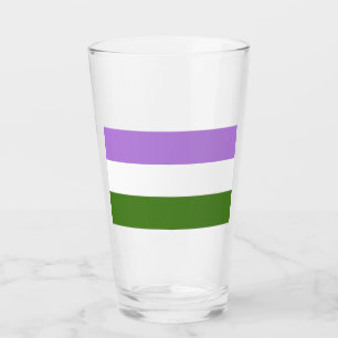 Queere Regenbogenflagge Glas
