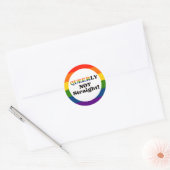 queered not gerade Rainbow Circle Sticker (Umschlag)