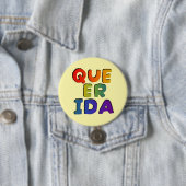 Queerida - Queer und geliebt Button (Beispiel)
