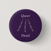 Quees Druide-Abzeichen/ Button (Vorderseite)