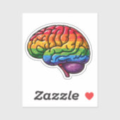 Quees Gehirn Aufkleber (Blatt)