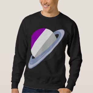 Quees LGBTQ Ace Pride Monat Saturn Asexualität Fla Sweatshirt