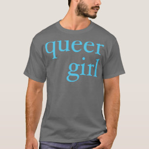 quees Mädchen in Blau T-Shirt
